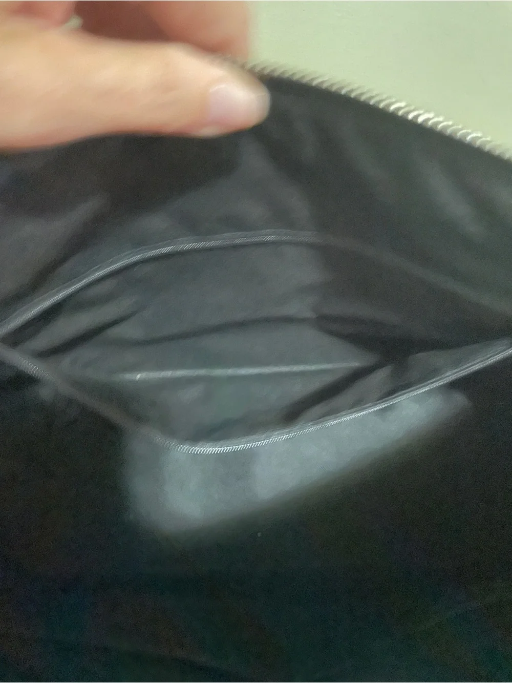 Coach Black Saffiano Leather Tote with Front Zip Pocket